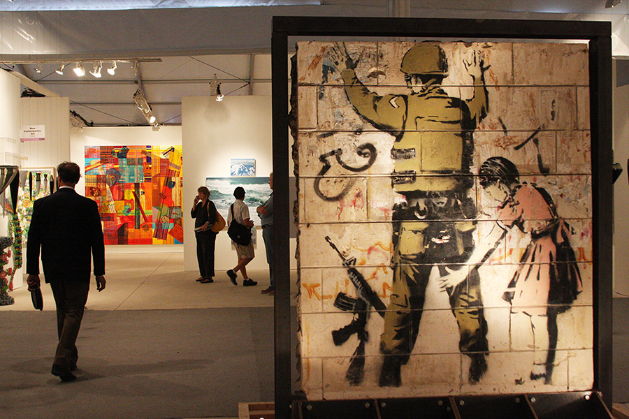 Banksy artwork at Art Miami