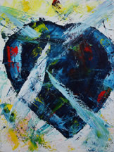 Heart Experiences, an abstract painting copyright Mark Dahle 2010