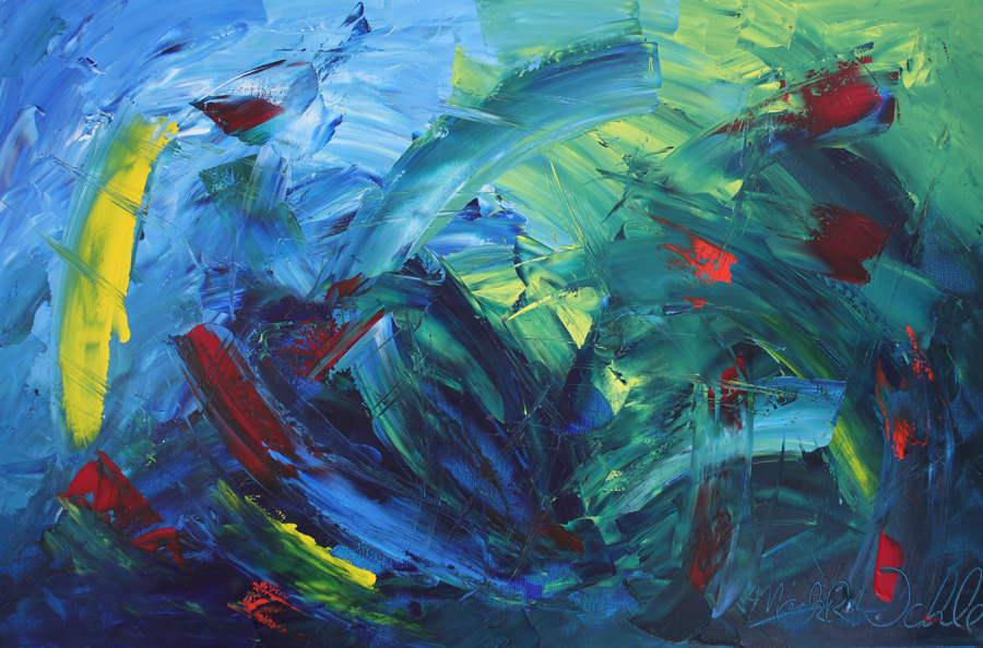 Abstract painting copyright Mark Dahle 2011
